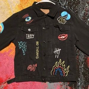 Graphic Denim Jacket ~ Rue21